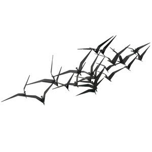 Vintage 1968 Curtis Jere Birds in Flight Metal Wall Art Sculpture Signed 56"